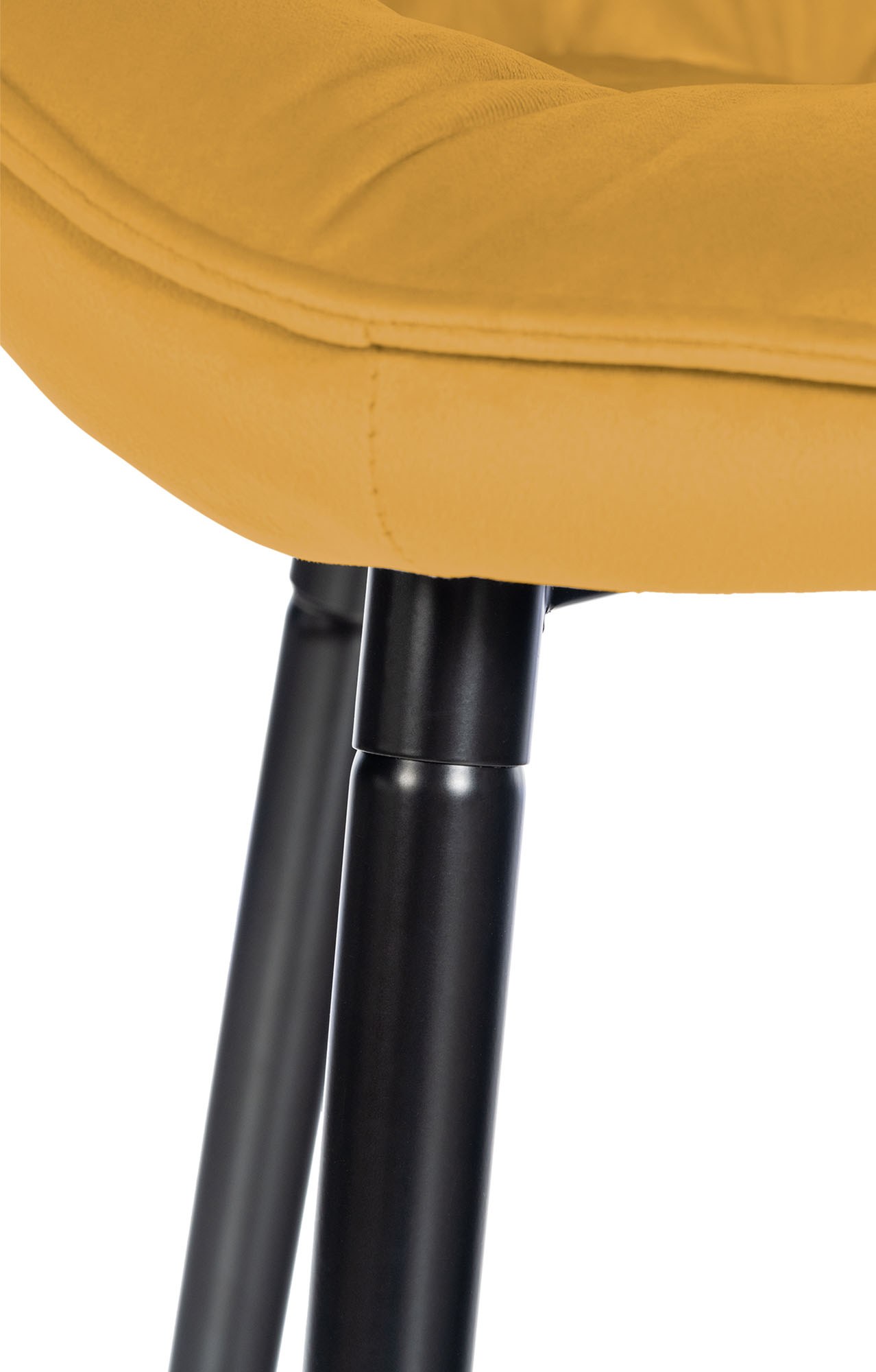 Barhocker Gibson Samt Sitzhöhe 76 cm gelb